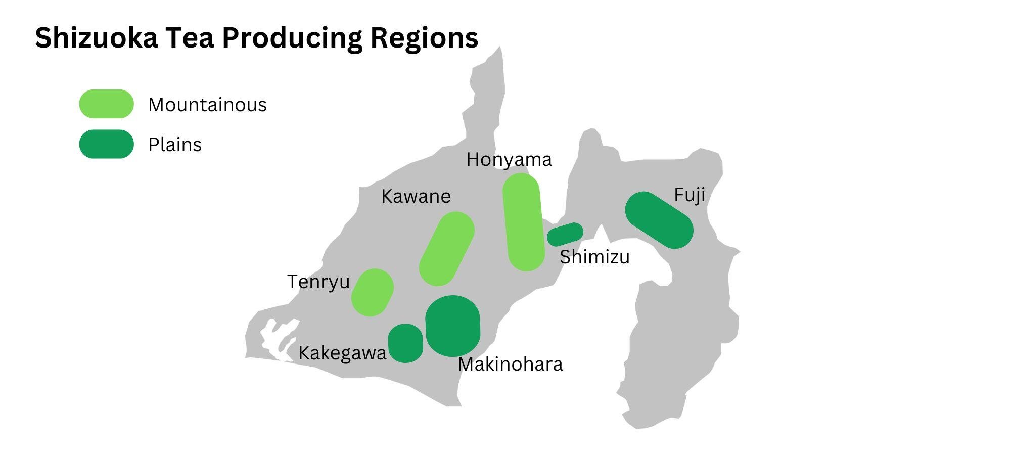 Shizuoka-tea-producing-regions